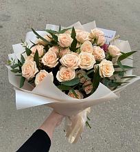 Букет Кремовые розы Латте в Эдиссии